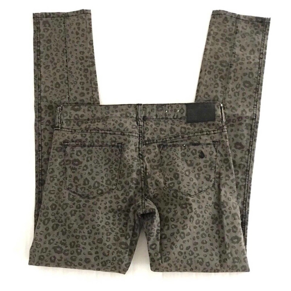 Volcom | Pistol Legging Fit Pants Size 7 Animal Print Stretch Slim Skinny Leg - Picture 5 of 12